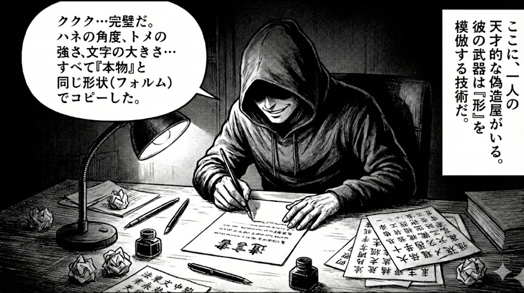 怪盗Xが偽造する現場